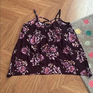 Floral Women's Top - Purple